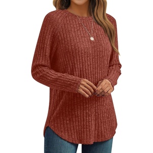 image:imageAUTOMET Womens Long Sleeve Tops Fall Fashion Casual TunicMaple
