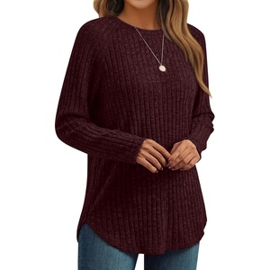 image:imageAUTOMET Womens Long Sleeve Tops Fall Fashion Casual TunicMaroon