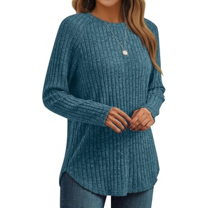 image:imageAUTOMET Womens Long Sleeve Tops Fall Fashion Casual TunicTeal